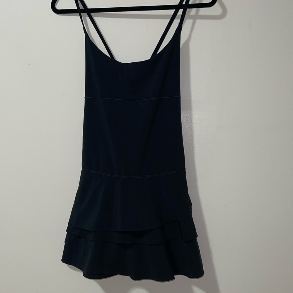 Offline by aerie black tiered one piece bodysuit dress size medium